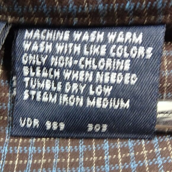 Nautica Brown L/S Button Down Shirt Size Large - Picture 6 of 6